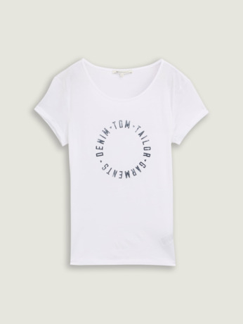 Basic T-shirt met logoprint