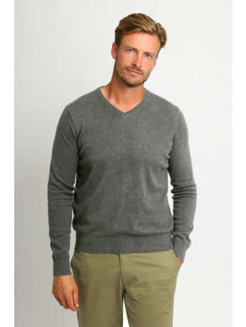 Suitable Respect Vinir Pullover Melange Antraciet