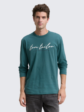 Shirt met lange mouwen en logoprint