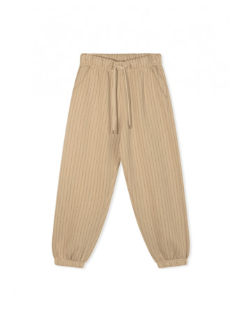 10DAYS Dames jogger broek foam pinstripe katoen mix