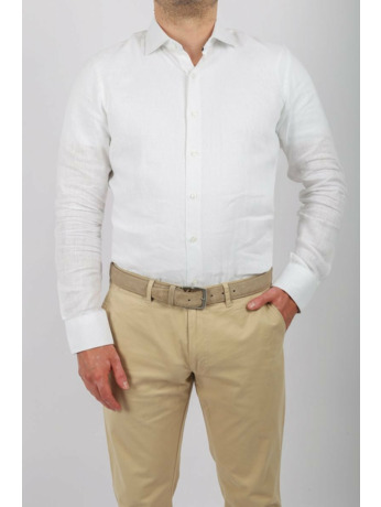 Suitable Overhemd Linnen Wit