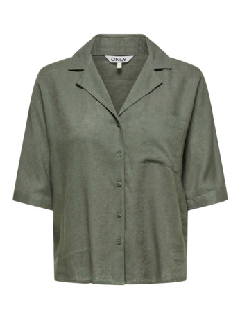 Regular Fit Shirt Collar Short Sleeves (S/S) Basic overhemd met knoopsluiting en korte mouwen