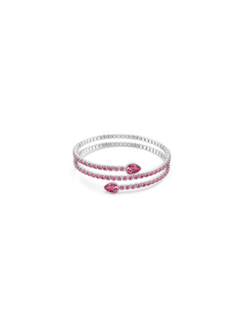 Twisty Cuff OU Rhodium shiny Rose