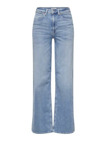 Wide Leg Fit Jeans met hoge taille met wijde pijpen en achterzakken