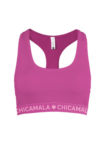 Dames 1-pack racer back effen Purple