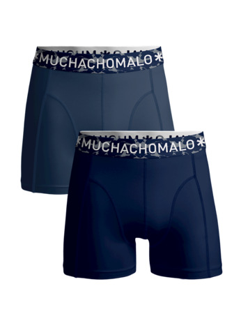 Heren 2-Pack Boxershorts Effen Blue/Blue