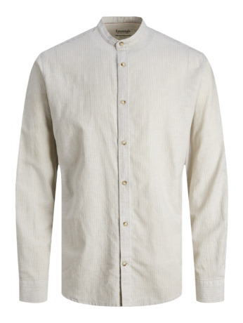 Slim Fit Band Collar Long Sleeves (L/S)