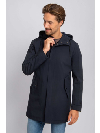 Suitable Jas Hood Tech Navy