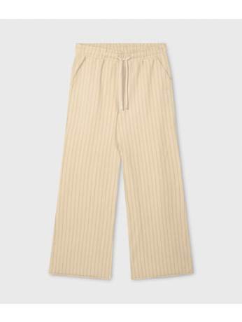 10DAYS Dames gestreepte wijde joggingbroek organisch katoen