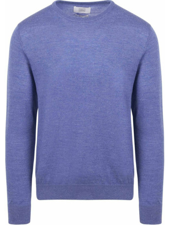 King Essentials The John Pullover Merino Mid Blauw
