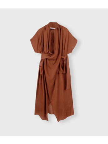 satin kimono dress