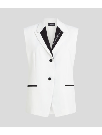 CONTRAST SUIT GILET