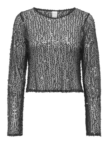 Regular Fit O-Neck Long Sleeves (L/S) Feesttop met O-hals en lange mouwen voor een leuk avondje uit