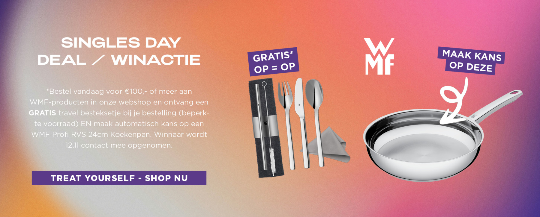 WMF deal / winactie singles day