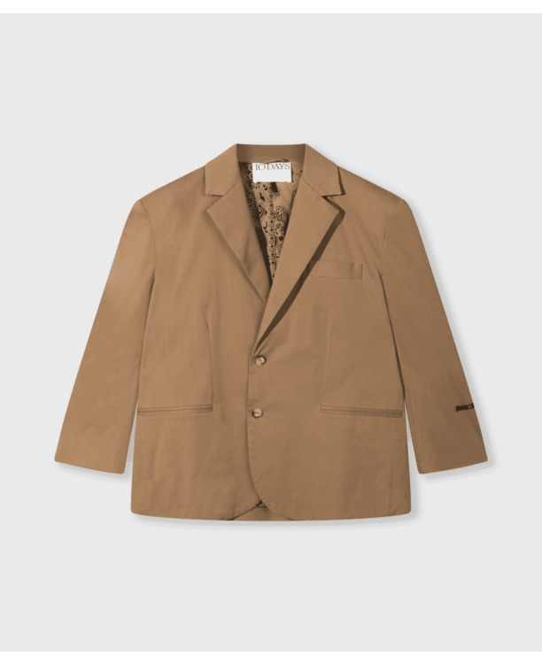 10DAYS Dames oversized blazer twill katoen