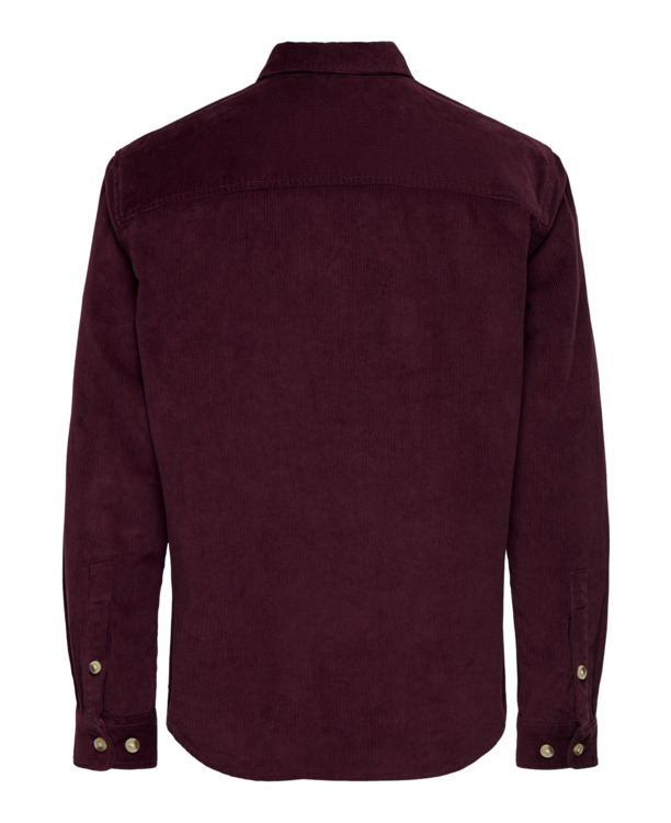 Ruimvallend Overhemd Kraag Lange Mouwen (L/M) Heren