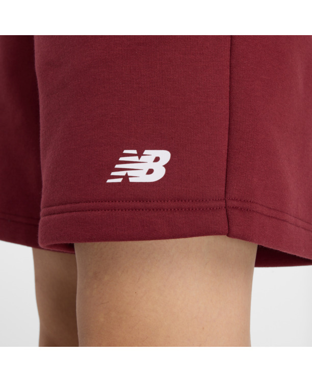 New Balance Heren Sport Korte Broek Rood French Terry
