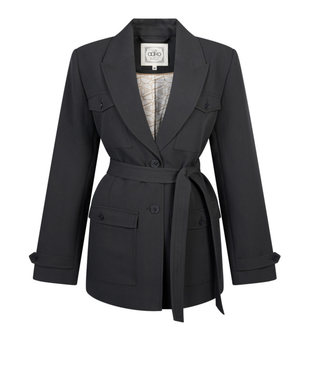 Aaiko Dames Blazer Zwart Viscose Elastaan