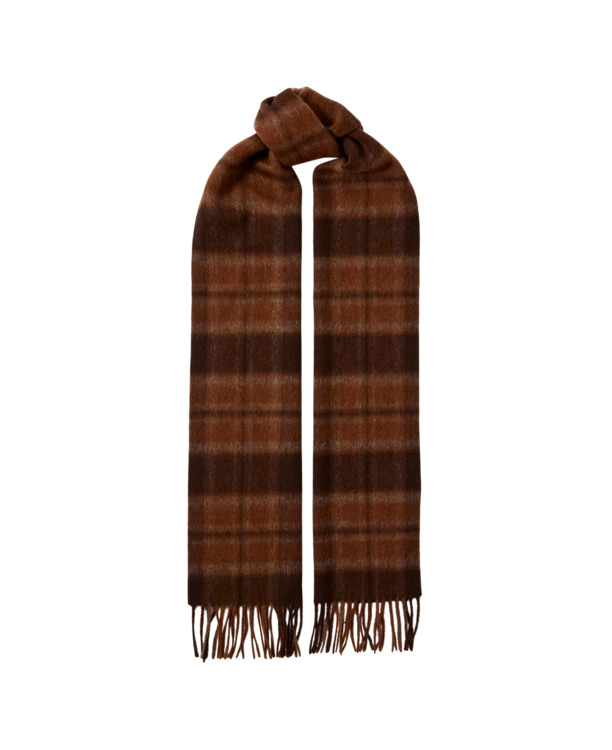 SLMTOPE WOOL CHECK SCARF
