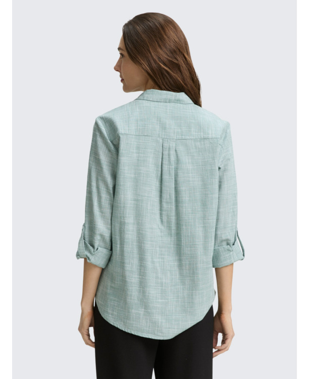 Regular fit blouse van katoen