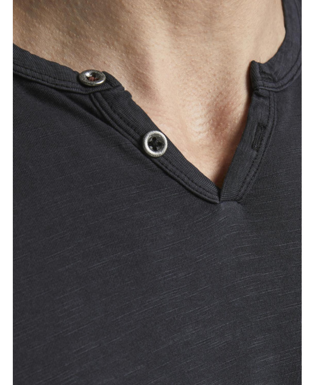 Slim Fit Split hals T-shirt (S/S)