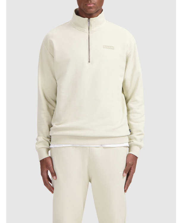 Box Logo Half-zip Sweater 100% Cotton Men