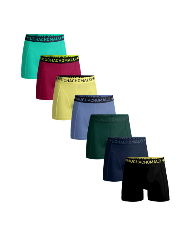 Men 7-Pack Boxer Shorts Solid