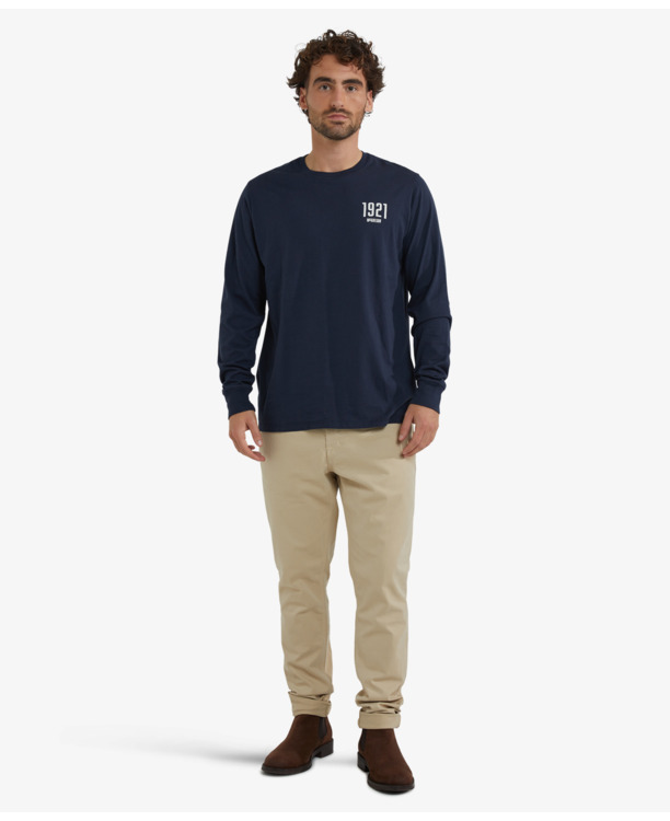 Graphic  T-Shirt Long Sleeve 100% Cotton Heren