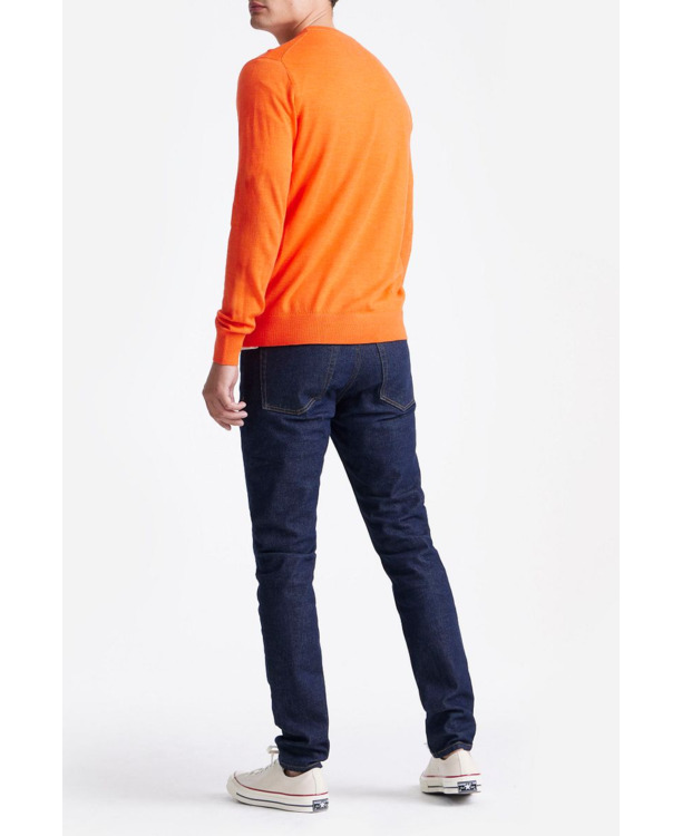 King Essentials The John Pullover Merino Oranje