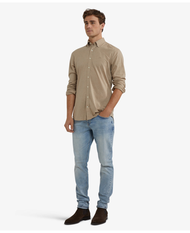 Stretch Pique Shirt Heren