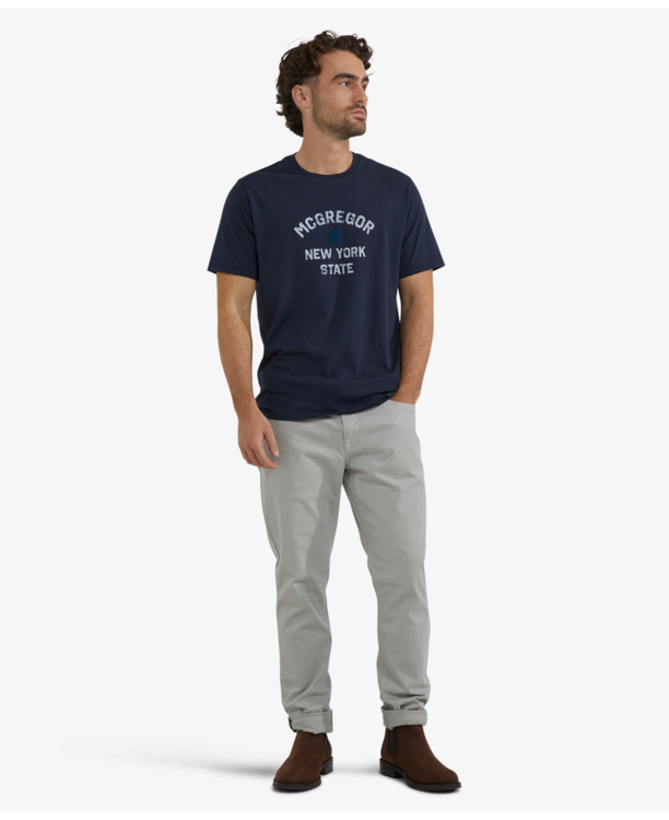 T-Shirt NY State 100% Cotton Heren