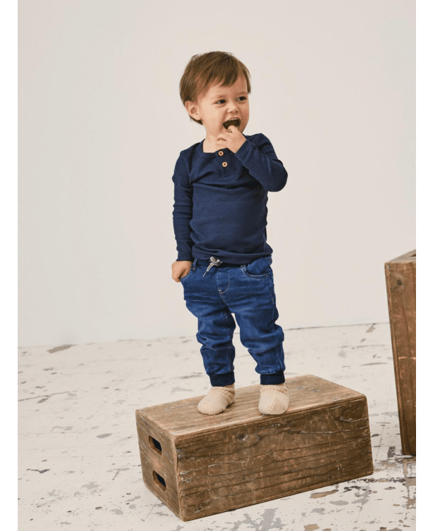 Normale pasvorm ronde hals lange mouwen (L/S) Jongens