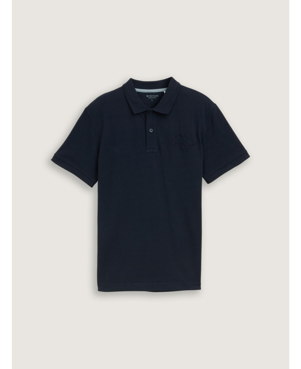 Basic poloshirt met opdruk logo