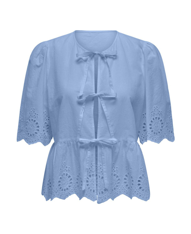 Regular Fit V-Neck Short Sleeves (S/S) Basic top met V-hals en korte mouwen voor een normale pasvorm