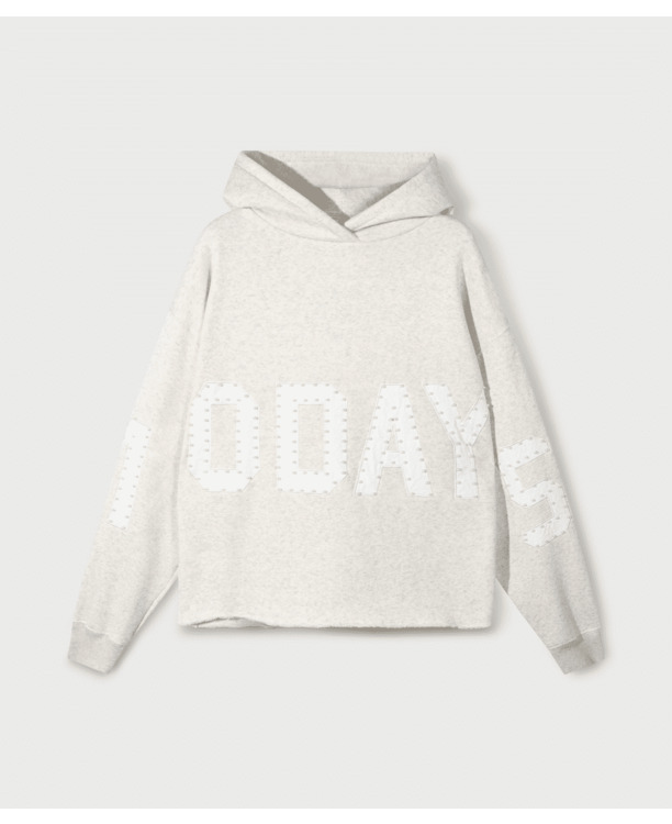 10DAYS Dames statement hoodie top katoen polyester