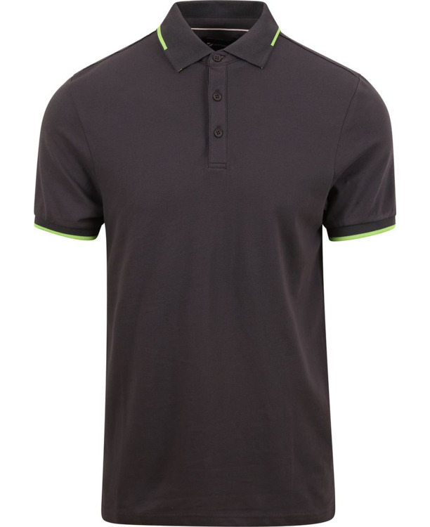 Suitable Fluo B Polo Antraciet