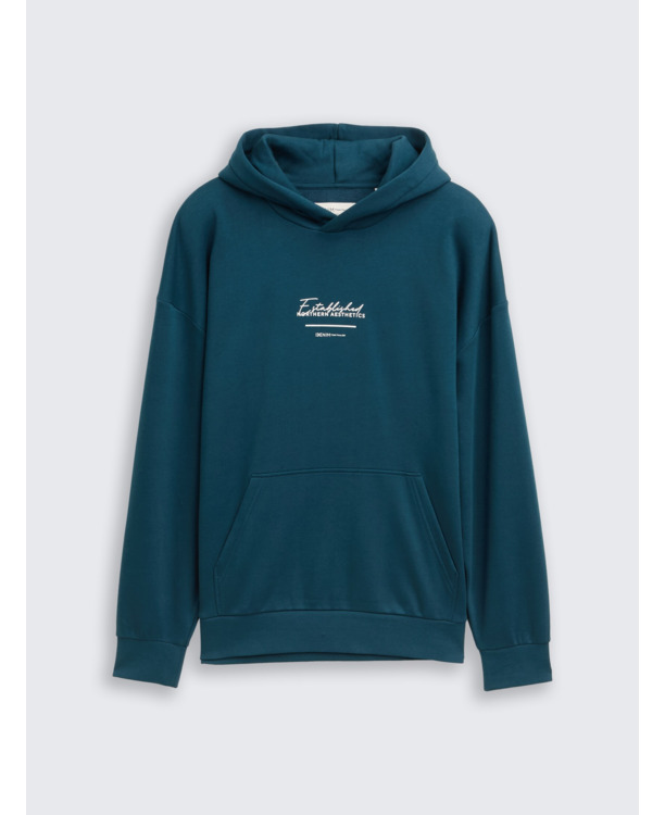 Relaxed fit hoodie met print