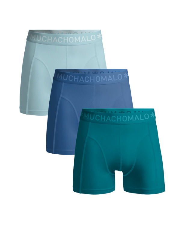 Heren 3-Pack Boxershorts Effen Blue