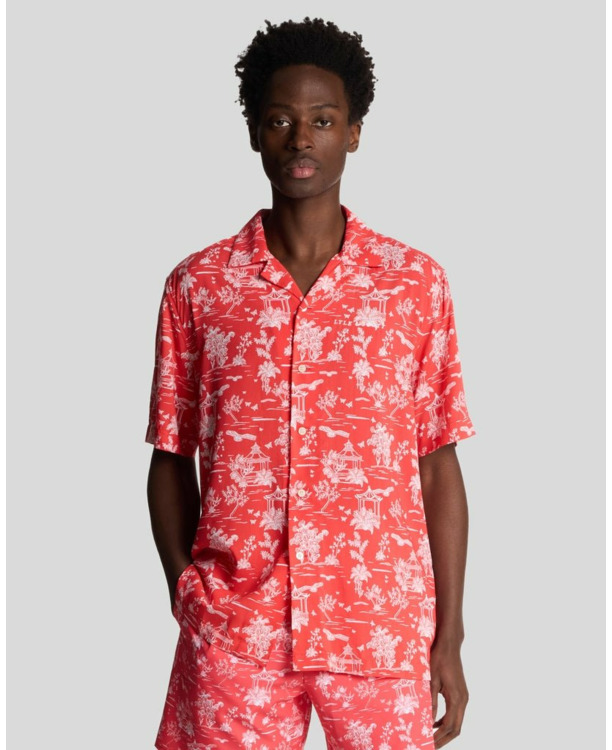 Botanical Garden Print Resort Shirt
