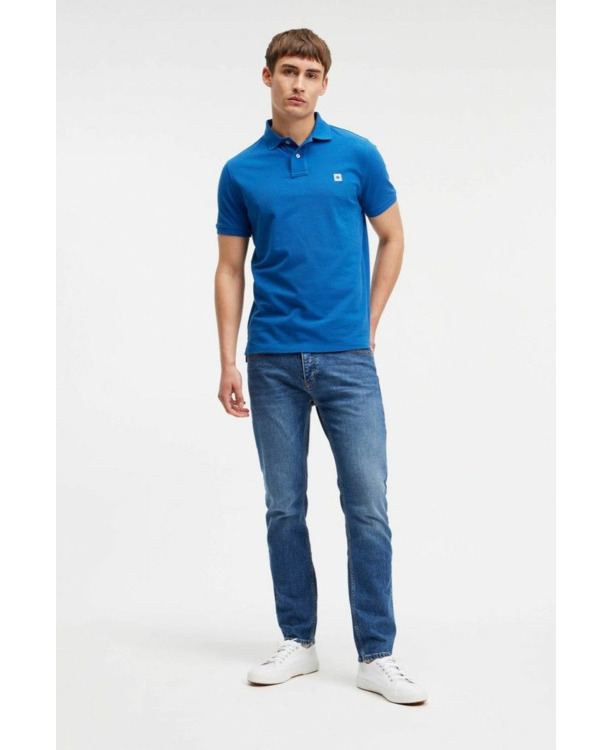King Essentials The Rene Poloshirt Royal Blauw