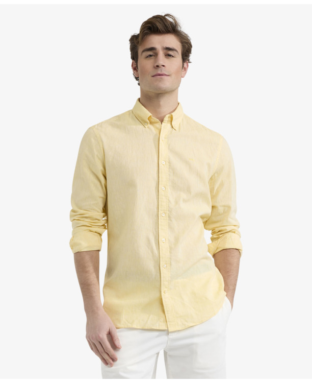 Cotton Linen Shirt Heren
