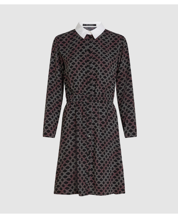 K-CHEVRON AOP SHIRT DRESS