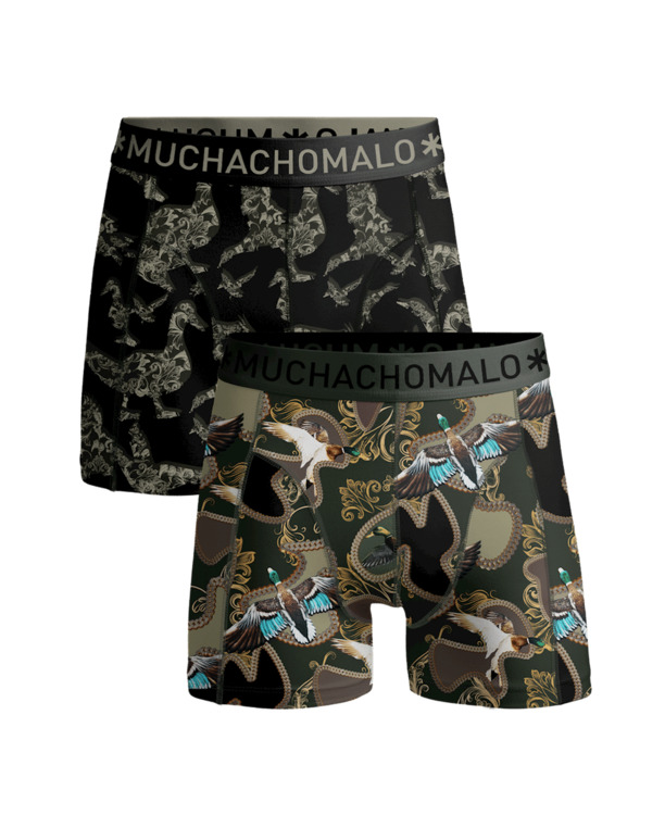Jongens 2-Pack Boxershorts Heren Eend Print/Green