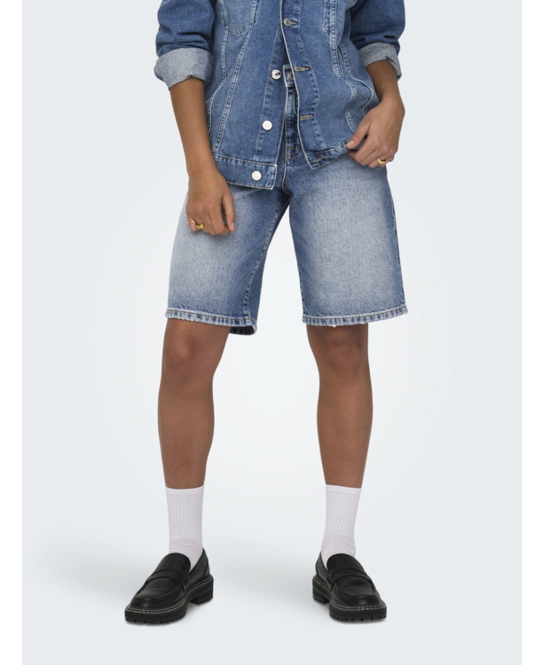 Baggy Fit Denim shorts met middelhoge taille voor dagelijks gebruik