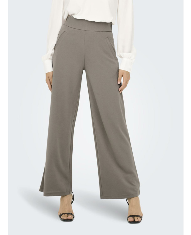 Wide Leg Fit Broek met hoge taille en wijde pijpen