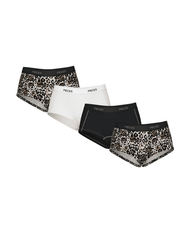 PCLOGO LADY 4 PACK AOP/SOLID NOOS B