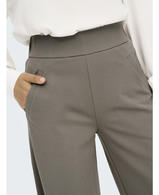 Wide Leg Fit Broek met hoge taille en wijde pijpen