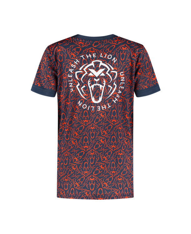 Kids - Orange Lion Sportshirt - Unleash The Lion