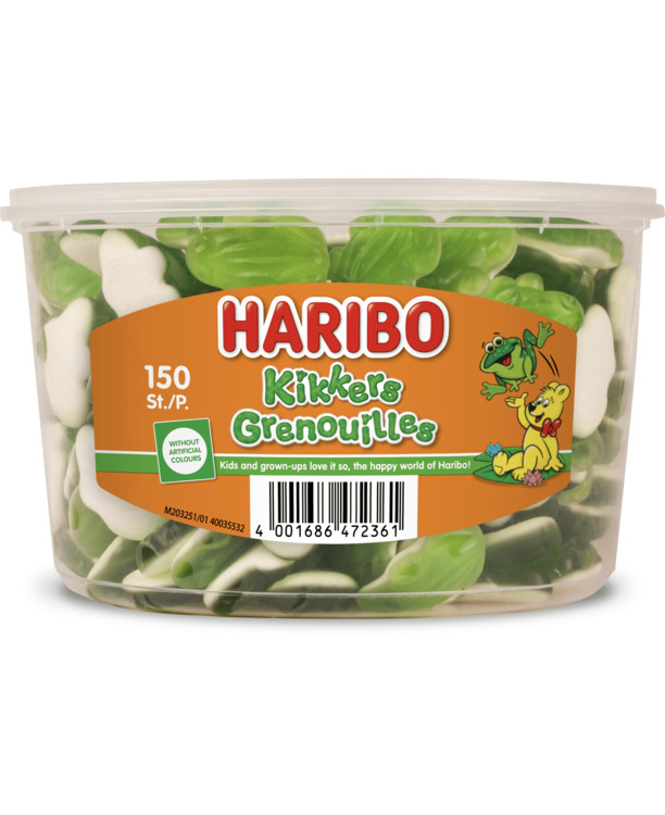 Haribo Kikkers 150 stuks