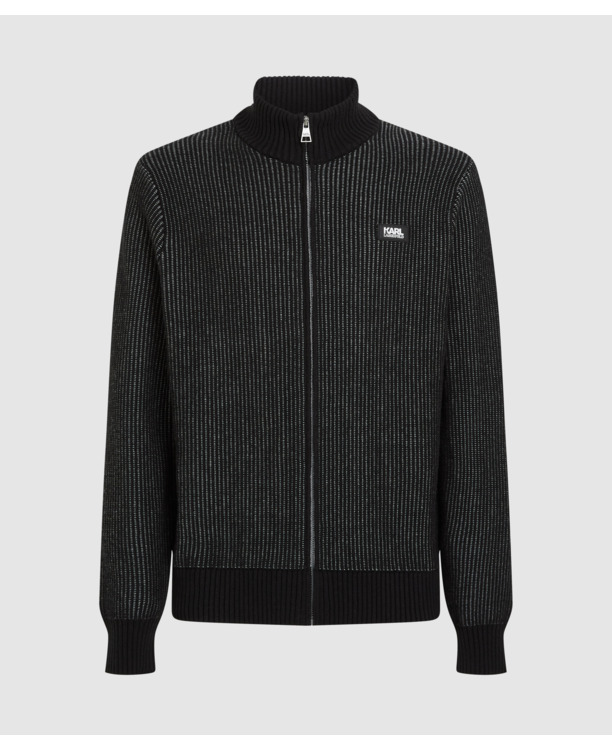 STACK PATCH ZIP CARDIGAN